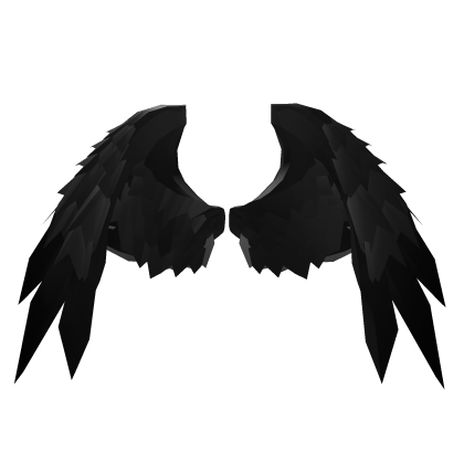 Dark Fallen Raven Wings | Black Goth Ange