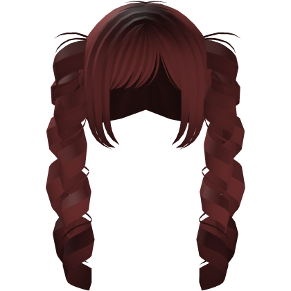 Cute Doll Messy Drill Pigtails in Red