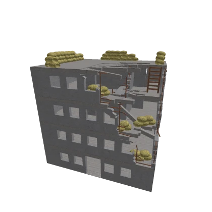 Destroyed building