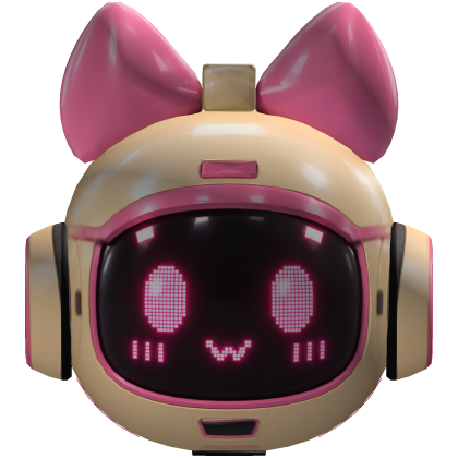 Cute Japanese Robot Maid Head