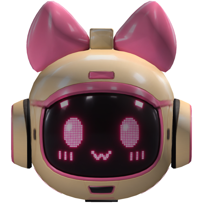 Cute Japanese Robot Maid Head