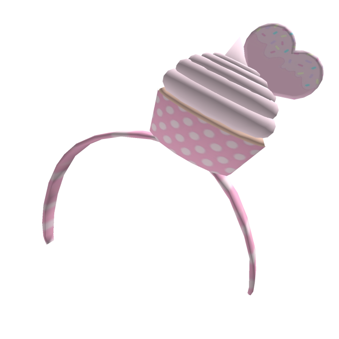 ⋆˚꩜｡ Kawaii Pink Polkadot Cupcake Headband