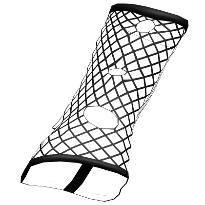 3.0 R6 Sleeves Torn Fishnet Gloves Black [Right]