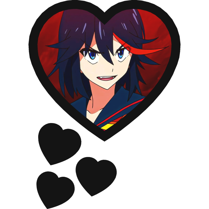 Ryuko Matoi Thinking Hearts Kill La Kill