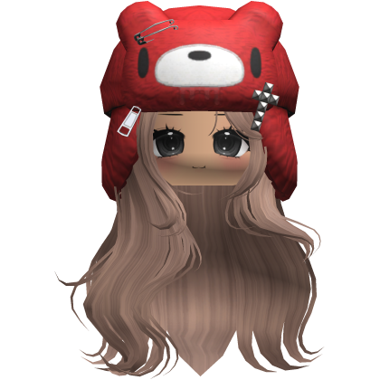 Fuzzy Bear Ushanka Flowy Long Hair (Milktea)
