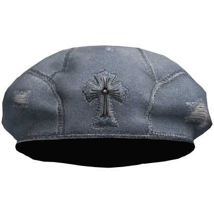 Military Chrome Cross Beret in Ripped Jeans Roblox item