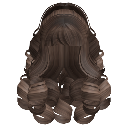 Fluffy Curly Pearl Ponytail Brown