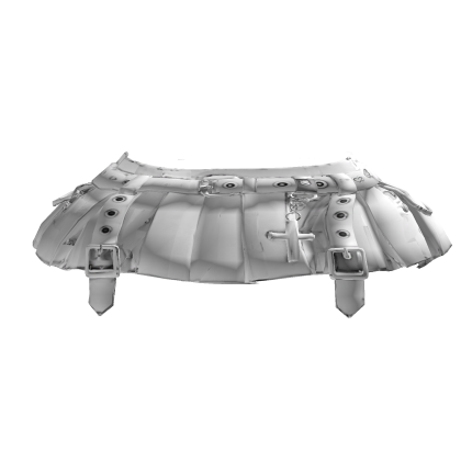 White Ghotic Mini Skirt