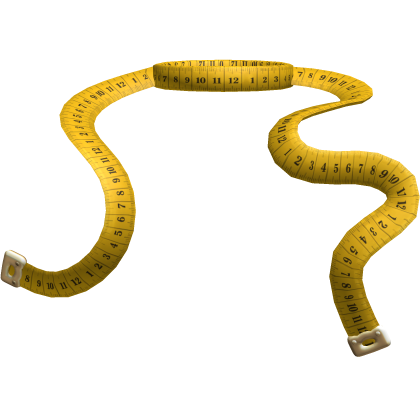 Measuring Tape Fashion Model Runway y2k Yellow
