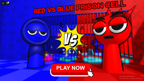 BLUE VS RED SPLANKI'S PRISON RUN (Obby)