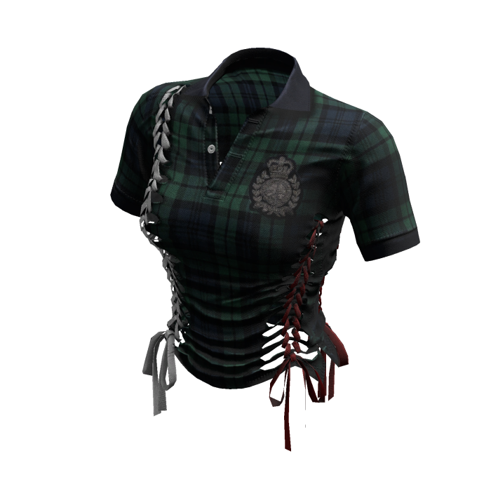 Braided Cutout Polo Shirt (St. Judes)