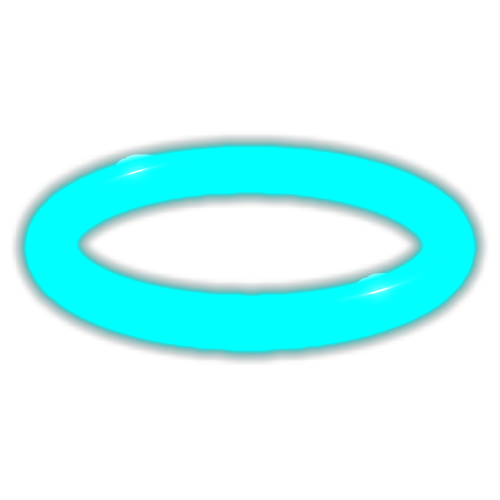 Cyan Glowing Halo