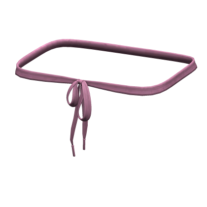 -',ৎ Pink Thrifted Shoelace Belt (3.0)