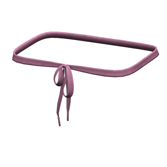 -',ৎ Pink Thrifted Shoelace Belt (3.0)