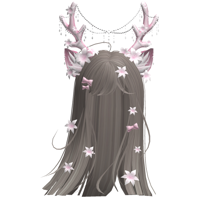 Ethereal Christmas Fairy Fawn Hair w/ Antlers