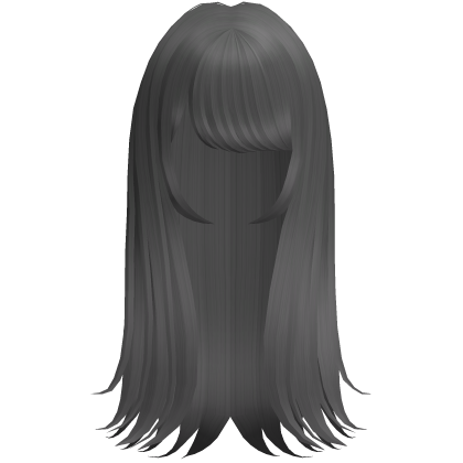 Long Straight Vampire Goth Emo Hair (Grey) Roblox item