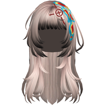 Blonde Heatwave Crosshair Punk Flowy Girl Hair