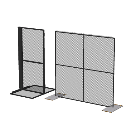 Anti-Scale Portable Riot Fences