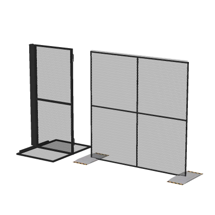 Anti-Scale Portable Riot Fences