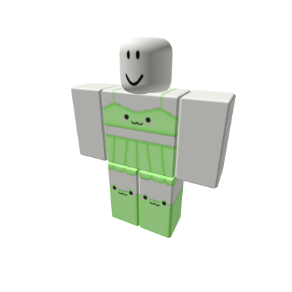 Cute Aesthetic Green Frog Girl Pants Summer Roblox