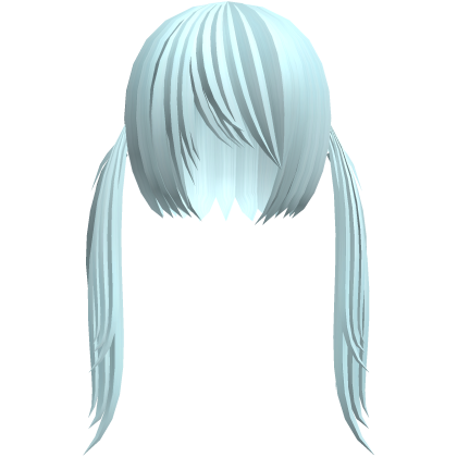 Ice Blue Vkei Long Spiky Pigtails Hair Roblox item