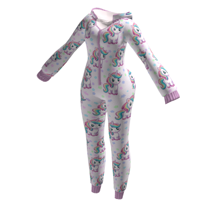 🦄 Cute Unicorn Onesie Romper Pajamas thumbnail