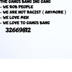 The Gangs Banging Gang