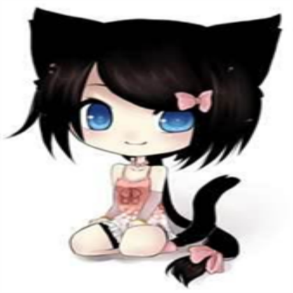 chibi cat girl Roblox decal
