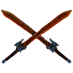 Double-Bladed Magma Sword