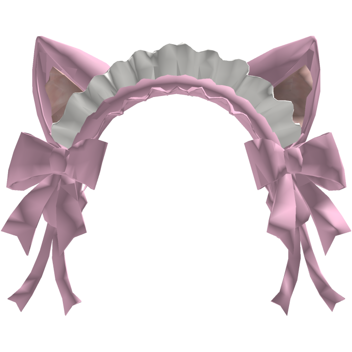 Pastel Pink Cat Maid Coquette Headband