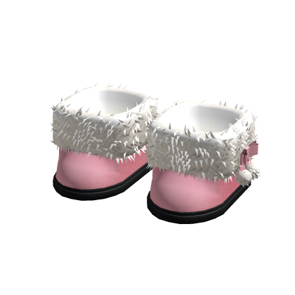 Fluffy Pink Winter Boots