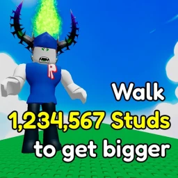 walk 1,234,567 studs to get bigger icon