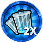 x2 Trash Cans