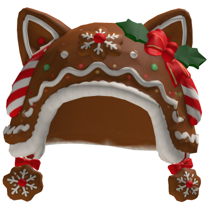 Gingerbread Cat Ear Hat