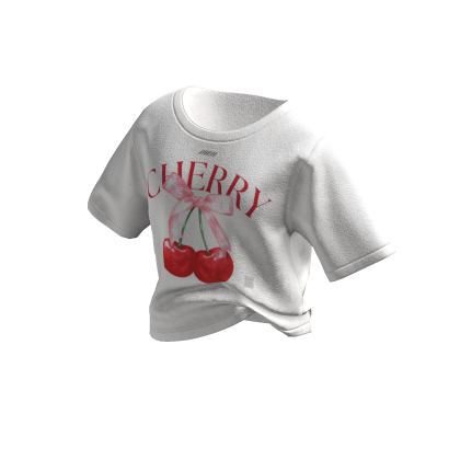 ✨ Mon Cherry Preppy White Tee