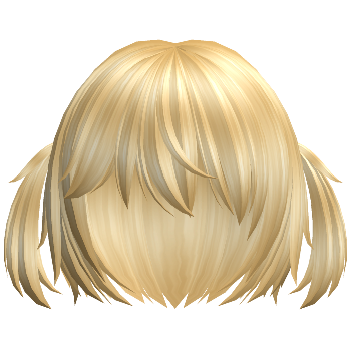 ♡ kawaii short blonde cat hair w pigtails