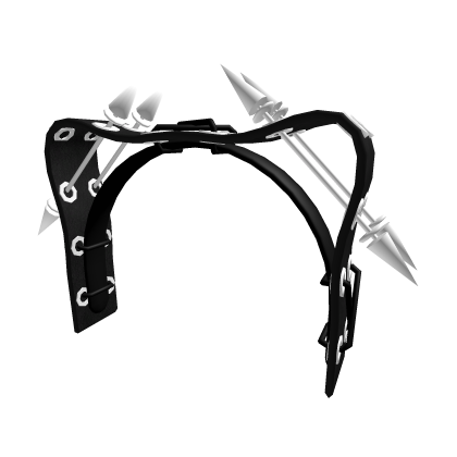 Black Punk Cat Ear Rivet Hair Hoop Roblox item
