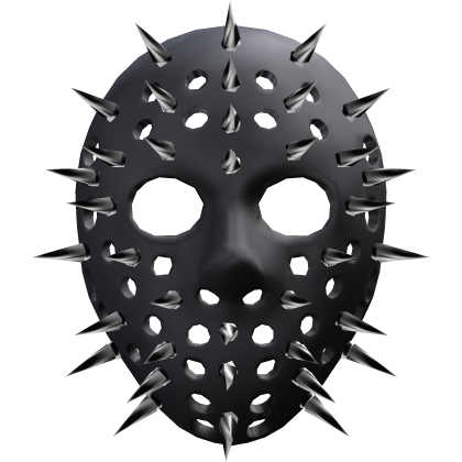 2000s Spiked Halloween Hockey Mask (Grey)