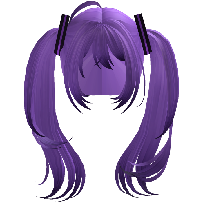 Purple Miku cosplay hair