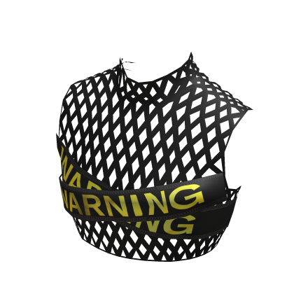 caution fishnet shirt