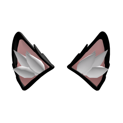 Black and White Cat Ears