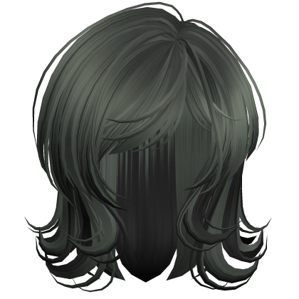 Scene 2000s Darling Wolfcut Green&black Roblox item
