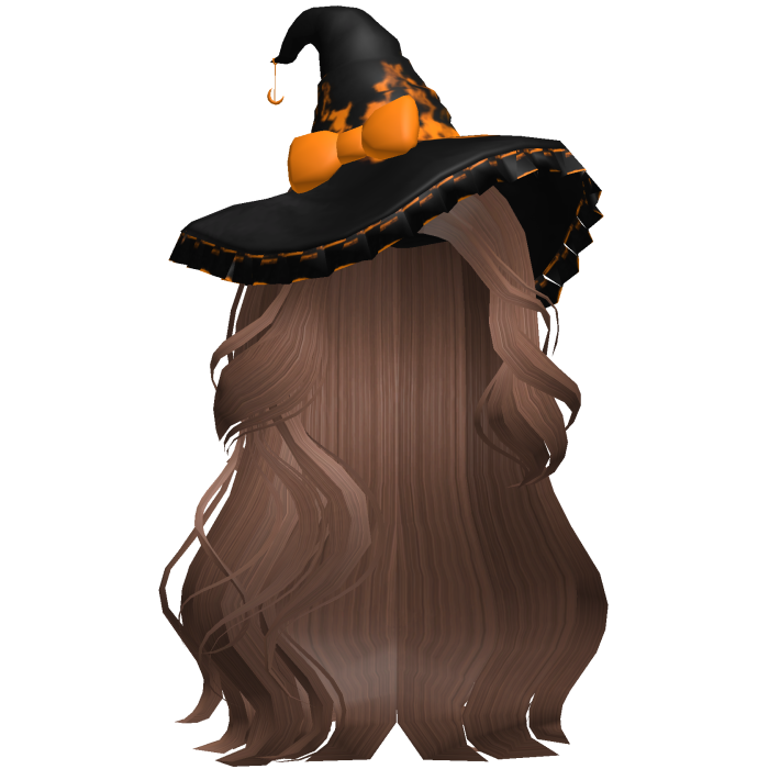 Halloween Side Swept Witch Hair (Brown)