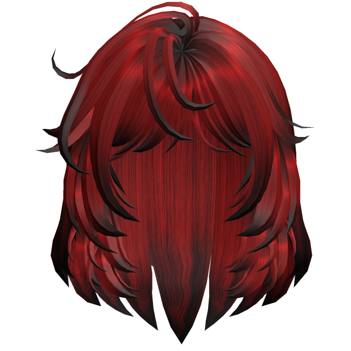Layered Curtain Bob Hair - Red