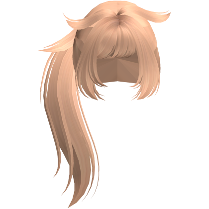 ♡ ꒰ Long Side Pony Y2K Spiky Goth Hair (Golden) Roblox item