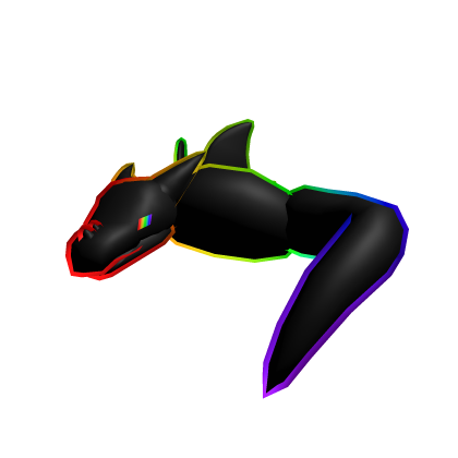 Cartoony Rainbow Dragon Scarf thumbnail