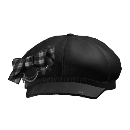 Grunge Plaid Bow Cap