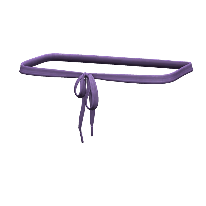 -',ৎ Purple Thrifted Shoelace Belt (1.0)