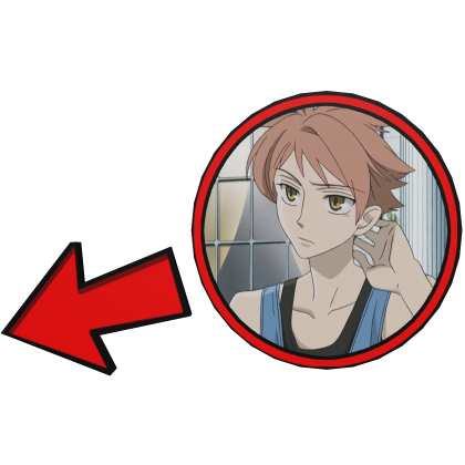 Hikaru Hitachiin Pointing Meme Circle Ouran