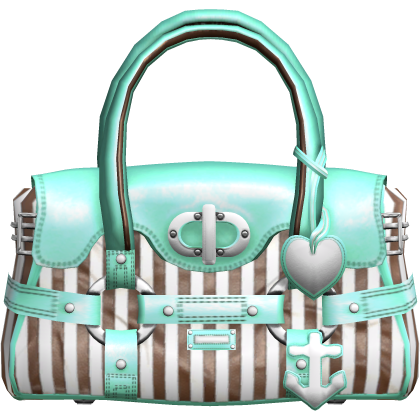 Choco Mint 2000s Designer Captain Bag 